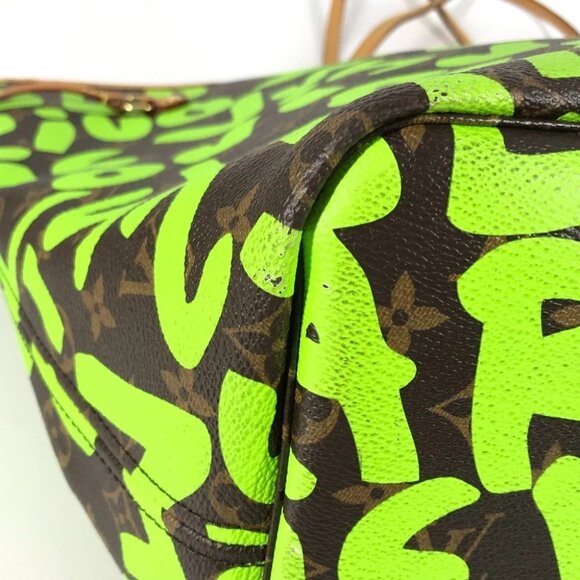 LOUIS VUITTON M93703 Monogram Graffiti Neverfull GM Shoulder Bag Tote Bag - Picture 6 of 16